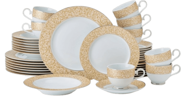 Mikasa Parchment Gold 40 Piece Dinnerware Set - Image 1