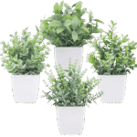 Der Rose 4 Pack Fake Plants Mini