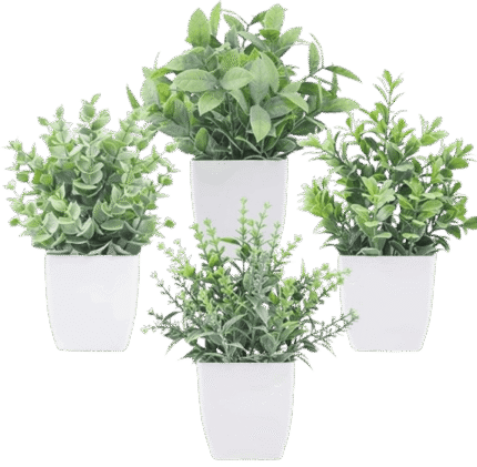 Der Rose 4 Pack Fake Plants Mini